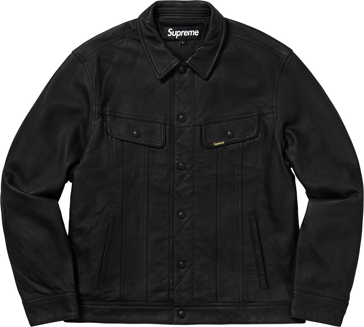 Leather Trucker Jacket view 13